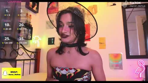 Snapshot of aaron_darkus chatting on 10.09.25 Aaron online show from 10.09.25