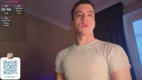 Snapshot of adampolerno chatting on 01.31.25 Hi Im Adam Glad to see u here 3 And its my first day online show from 01.31.25