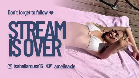 Snapshot of amelieaxie chatting on 01.15.25 Isabella online show from 01.15.25