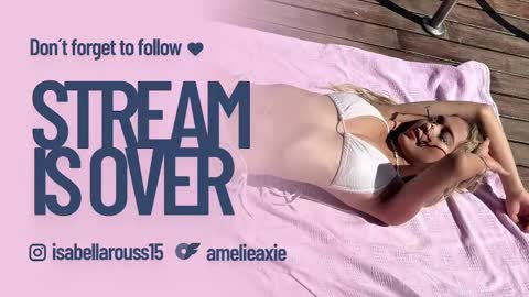 Snapshot of amelieaxie chatting on 01.30.25 Isabella online show from 01.30.25