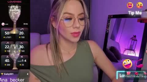 Snapshot of ana_becker1 chatting on 03.16.26 Ana online show from 03.16.26