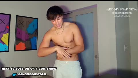 Snapshot of andersonstorm chatting on 01.10.25 Anderson Storm online show from 01.10.25