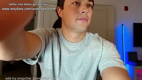 Snapshot of andersonstorm chatting on 10.14.25 Anderson Storm online show from 10.14.25