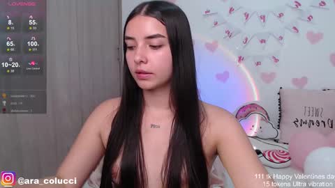 Snapshot of aratna_coluccii chatting on 02.18.25 Aratna my dream 3000 tokens online show from 02.18.25