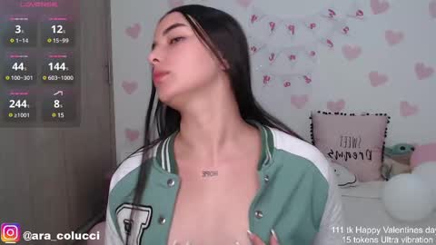 Snapshot of aratna_coluccii chatting on 02.24.25 Aratna my dream 3000 tokens online show from 02.24.25