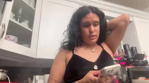 Snapshot of ariawestlove chatting on 02.24.25 Aria online show from 02.24.25