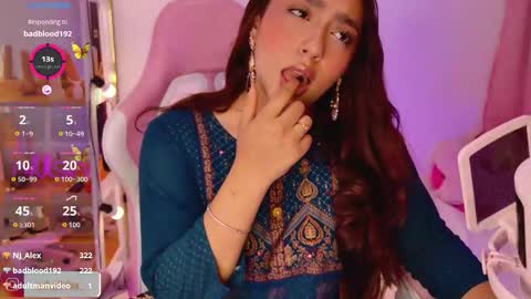 Snapshot of ashalisha chatting on 09.13.25 Asha online show from 09.13.25