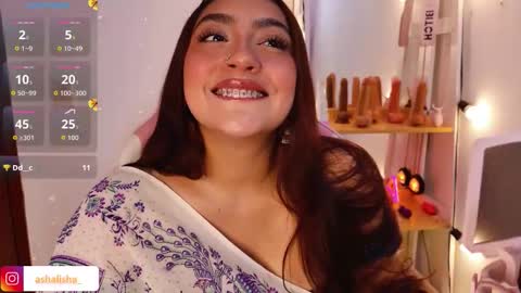 Snapshot of ashalisha chatting on 11.24.25 Asha online show from 11.24.25