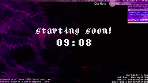 Snapshot of auragotchi chatting on 02.24.25 Aurora  Aura online show from 02.24.25