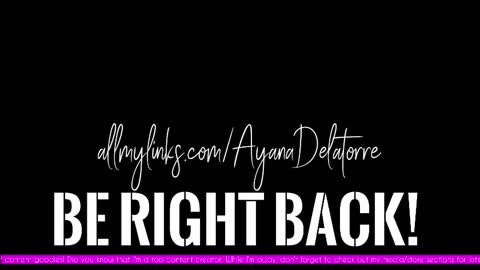 Ayana Delatorre online show from 09.11.25