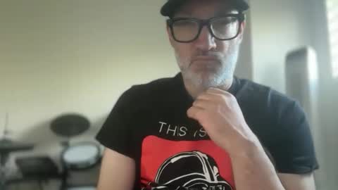 Snapshot of badboymusician chatting on 05.27.26 RockHardDrummer online show from 05.27.26