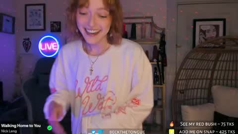 Snapshot of beckthetongue chatting on 04.29.26 Beck the tongue online show from 04.29.26