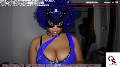 Snapshot of blacksirenqueen chatting on 09.22.25 Queen Siren online show from 09.22.25