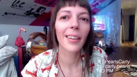 Snapshot of carlypearls chatting on 03.21.26 Carly Pearls online show from 03.21.26