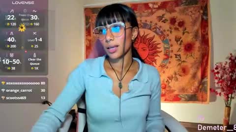 Snapshot of demeter__ chatting on 03.03.25 demeter__ online show from 03.03.25