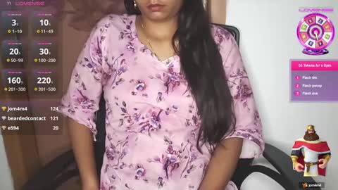 Snapshot of desicoupleshow chatting on 03.07.25 Eva and Adam online show from 03.07.25