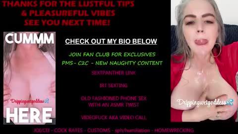 Snapshot of drippingwetgoddess chatting on 05.19.26 Angie online show from 05.19.26