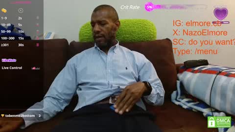 Snapshot of elmorenazogt chatting on 12.13.24 My name is Elmore. Please say hello I like to chat with you. If you have requests or dirty talk please use tip online show from 12.13.24