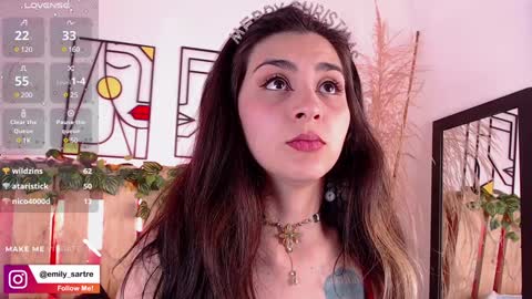 Snapshot of emily_sartre chatting on 12.24.24 Emilly online show from 12.24.24