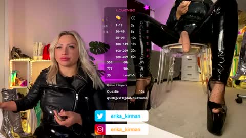 Snapshot of erika_kirman chatting on 01.24.25 Erika online show from 01.24.25