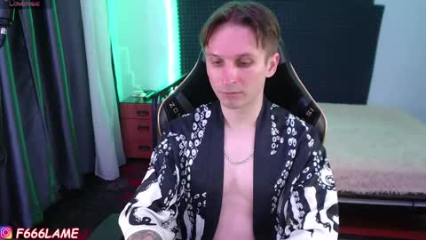 Snapshot of f666lame chatting on 05.31.26 F666LAME online show from 05.31.26