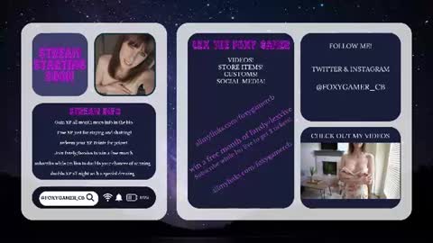 Lex Vive foxygamer cb online show from 06.24.26
