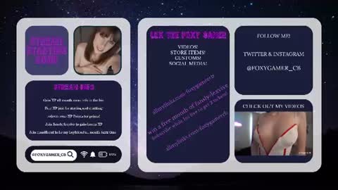 Lex Vive foxygamer cb online show from 07.11.26