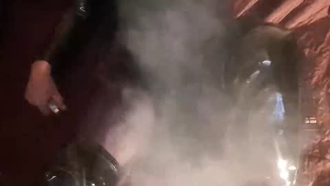 Snapshot of full4cefull chatting on 10.05.25 Pizzaz online show from 10.05.25