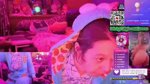 Snapshot of highnesscanna chatting on 10.25.25 HiGHNESS CANNA online show from 10.25.25