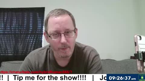 Snapshot of hybridhuman666 chatting on 10.09.25 Bob Anderson online show from 10.09.25