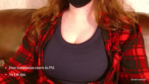 Snapshot of immissamelie chatting on 12.03.25 Miss Amelie online show from 12.03.25