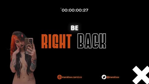 Snapshot of inarafoxxx chatting on 12.18.24 Inarafoxx online show from 12.18.24