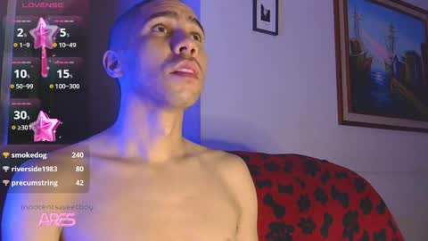 Snapshot of innocentsweetboy chatting on 03.07.25 Aaron online show from 03.07.25