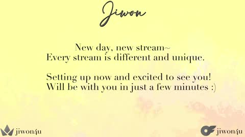 Jiwon online show from 01.05.25