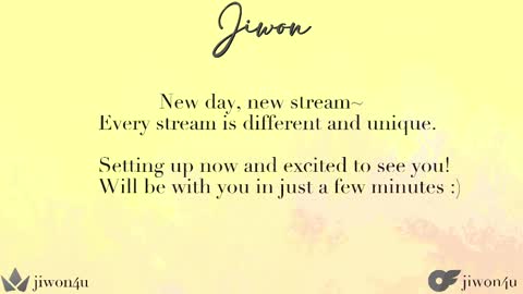 Jiwon online show from 02.22.25