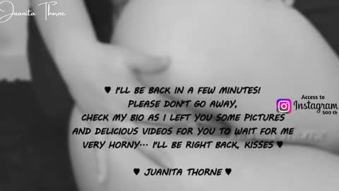 JUANITA THORNE 2 online show from 11.03.25