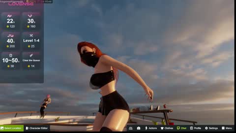 Snapshot of kagome__higurashi chatting on 10.10.25 Emily online show from 10.10.25