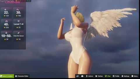 Snapshot of kagome__higurashi chatting on 10.14.25 Emily online show from 10.14.25