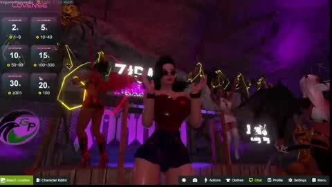 Snapshot of kagome__higurashi chatting on 10.24.25 Emily online show from 10.24.25