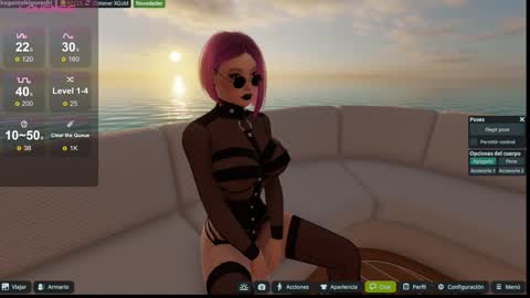 Snapshot of kagome__higurashi chatting on 11.22.25 Emily online show from 11.22.25