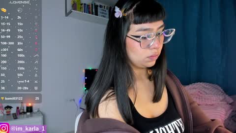 Snapshot of karla__1 chatting on 01.07.25 Ill be on at sunday see u Lynn Could u help me to reach 100 Thmbs upp plssss Independent girl 3 online show from 01.07.25