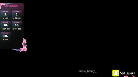 Snapshot of karla_honey_ chatting on 06.10.26 Karla online show from 06.10.26