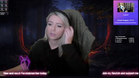 Snapshot of kimilee22 chatting on 12.15.24 Wolfs Girl online show from 12.15.24