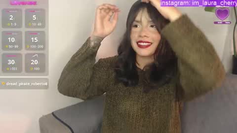 Snapshot of laura_cherrypie chatting on 10.09.25 Laura- new schedule 800 pm until 1200 pm Colombia online show from 10.09.25