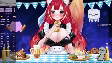 Snapshot of lewdfoxy_vt chatting on 10.01.25 Kira online show from 10.01.25