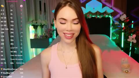 Snapshot of lucifiella chatting on 11.13.25 MimiFors online show from 11.13.25