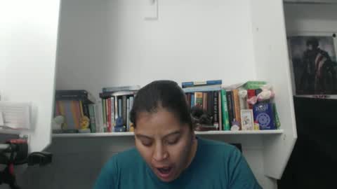 Snapshot of madfeather chatting on 10.22.25 Letty online show from 10.22.25