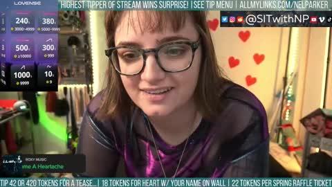 Snapshot of nelparker chatting on 02.22.25 Nel Parker online show from 02.22.25