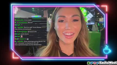 Sasha West online show from 02.08.25