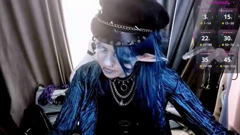 Snapshot of noellegothicshadow chatting on 10.04.25 Elly online show from 10.04.25